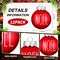 12 Pcs Christmas Ball Ornaments - 2.4 Inch (Red Green White)